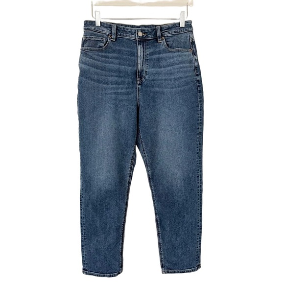 American Eagle Mom Jean High Rise Stretch Medium Wash Women’s Size 10 - Picture 1 of 8